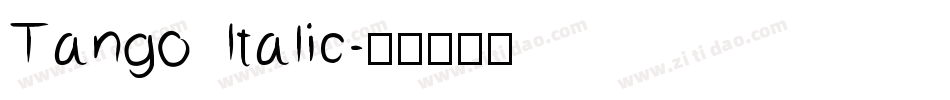 Tango Italic字体转换